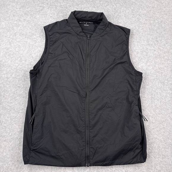 Municipal Other - Municipal RTP Ready to Perform Vest Mens Small Black Full Zip Athletic Back Vent